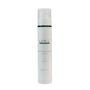Ламік Захисний крем - гель СПФ35 флакон з дозатором 50 мл  |  Lamic Creama - gel protettivo SPF35 bottle with dispenser 50 ml
