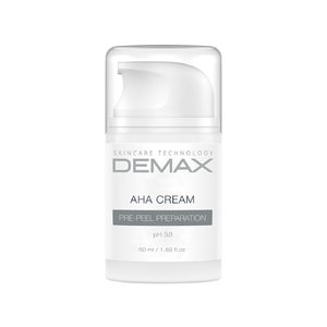 Демакс Крем з АХА - кислотами флакон з дозатором 50 мл  |  Demax AHA cream pre - peel preparation bottle with dispenser 50 ml