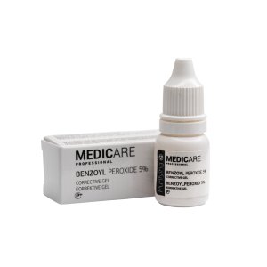 Медікея Коригуючий гель Перекис бензоїлу 5% флакон 15 мл  |  Medicare Benzoyl peroxide 5% bottle 15 ml
