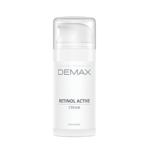 Демакс Активний крем з ретинолом флакон з дозатором 100 мл  |  Demax Retinol cream Ultra active solution intensive restore bottle with dispenser 100 ml