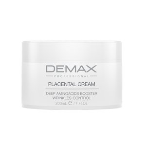 Демакс Плацентарний крем банка 200 мл  |  Demax Placental cream Deep aminoacids booster wrinkles control bottle 200 ml