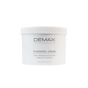 Демакс Плацентарний крем банка 500 мл  |  Demax Placental cream Deep aminoacids booster wrinkles control bottle 500 ml