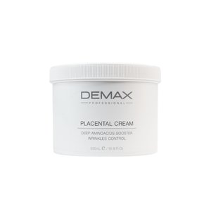 Демакс Плацентарний крем банка 500 мл  |  Demax Placental cream Deep aminoacids booster wrinkles control bottle 500 ml