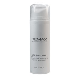 Демакс Крем віталайзер СПФ 15 флакон з дозатором 150 мл  |  Demax Vitalizing cream Anti - pollution resist SPF 15 Oil - free moisturizer bottle with dispenser 150 ml