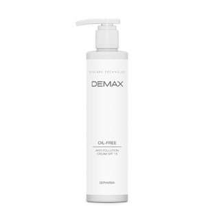 Демакс Крем віталайзер СПФ 15 флакон з дозатором 250 мл  |  Demax Vitalizing cream Anti - pollution resist SPF 15 Oil - free moisturizer bottle with dispenser 250 ml