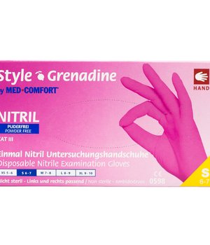 Style Перчатки нітрилові (рожеві) S