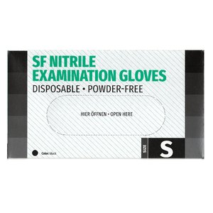 SF Nitrile Examination Gloves Перчатки нітрилові (чорні) S