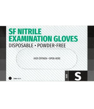 SF Nitrile Examination Gloves Перчатки нітрилові (чорні) S