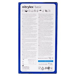 Nitrylex Basic Перчатки нітрилові (сині) M