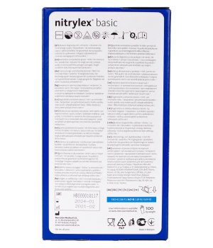 Nitrylex Basic Перчатки нітрилові (сині) M