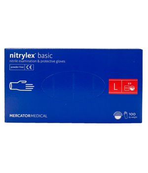 Nitrylex Basic Перчатки нітрилові (сині) L