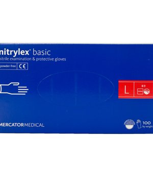 Nitrylex Basic Перчатки нітрилові (сині) L