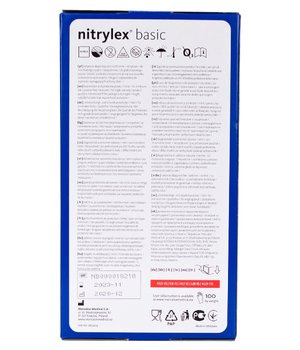 Nitrylex Basic Перчатки нітрилові (сині) L