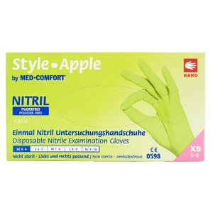 Style Перчатки нітрилові (зелені) XS