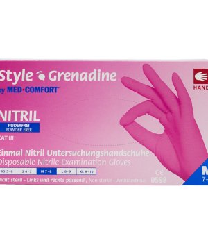 Style Перчатки нітрилові (рожеві) M