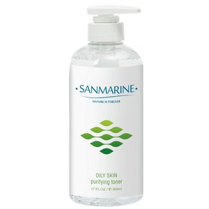 Санмарін Ойлі Скін Очищаючий тонік пляшка з дозатором 120 мл  |  Sanmarine Oily Skin Purifying toner bottle with dispenser 120 ml