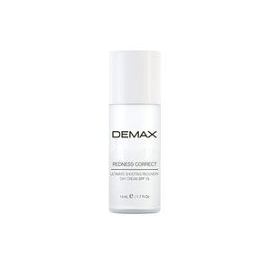Демакс Регенеруючий крем - флюїд СПФ 15 флакон з дозатором 15 мл  |  Demax Redness correct Ultimate shooting recovery day cream SPF 15 bottle with dispenser 15 ml