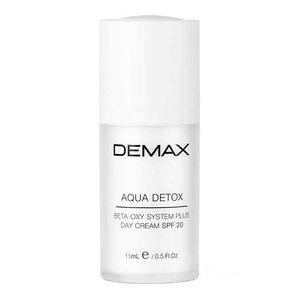 Демакс Денний крем Аква детокс СПФ 20 флакон з дозатором 15 мл  |  Demax Aqua detox Beta - oxy system plus day cream SPF 20 bottle with dispenser 15 ml