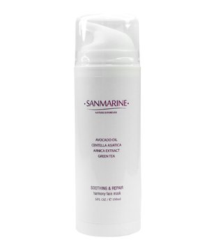 Санмарін Сутінг & Репеа Маска Гармонія флакон з дозатором 150 мл  |  Sanmarine Soothing & Repair Harmony face mask bottle with dispenser 150 ml
