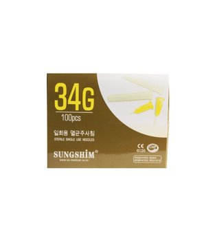 Голка для мезотерапії 34G * 4 мм Sungshim Корея | Sungshim Mesotherapy Needle 34G * 4 mm Korea